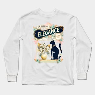 Elegance is Attitude, Cat Lover Long Sleeve T-Shirt